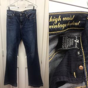 Seven for all mankind high waisted boot cut denim